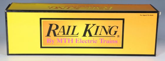 A Rail King by MTH gauge O No. 30-2200-1 RS-3 diesel engine, Union Pacific yellow livery, with Proto
