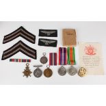 Six mostly First and Second World War period medals, comprising 1914-15 Star to '82489. Gnr.F.