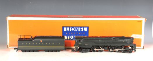 A Lionel gauge O No. 6-18043 3-rail 4-4-4-4 Hudson streamline locomotive 5514 and sixteen wheel