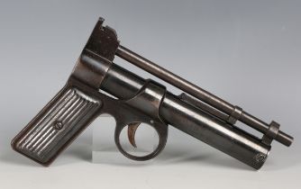 A Webley & Scott Junior .177 air pistol, numbered 'J29345', with break-barrel action and moulded