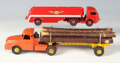 A French Dinky Toys No. 32c Panhard tanker 'Esso' and a French Dinky Supertoys No. 36A Willeme