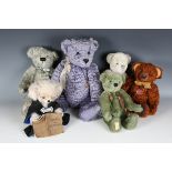 Five Deans Rag Books limited edition collectors' teddy bears, comprising Chocolate Fudge, 10/500,