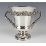 An early 19th century Sheffield plate wine cooler by Matthew Boulton, the flared body with cast