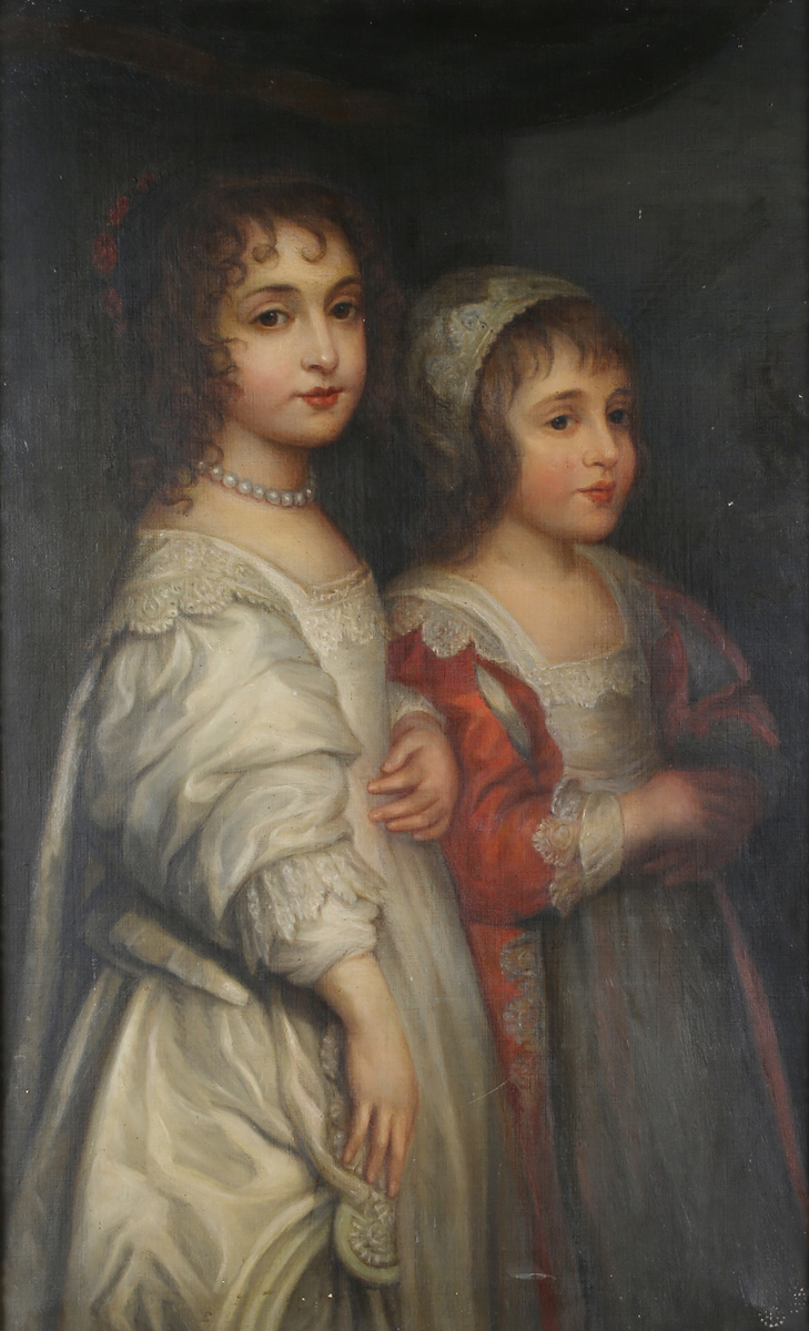 M.A. Bunkell, after Anthony van Dyke - Children of Charles I, oil on canvas, signed, dated 1923