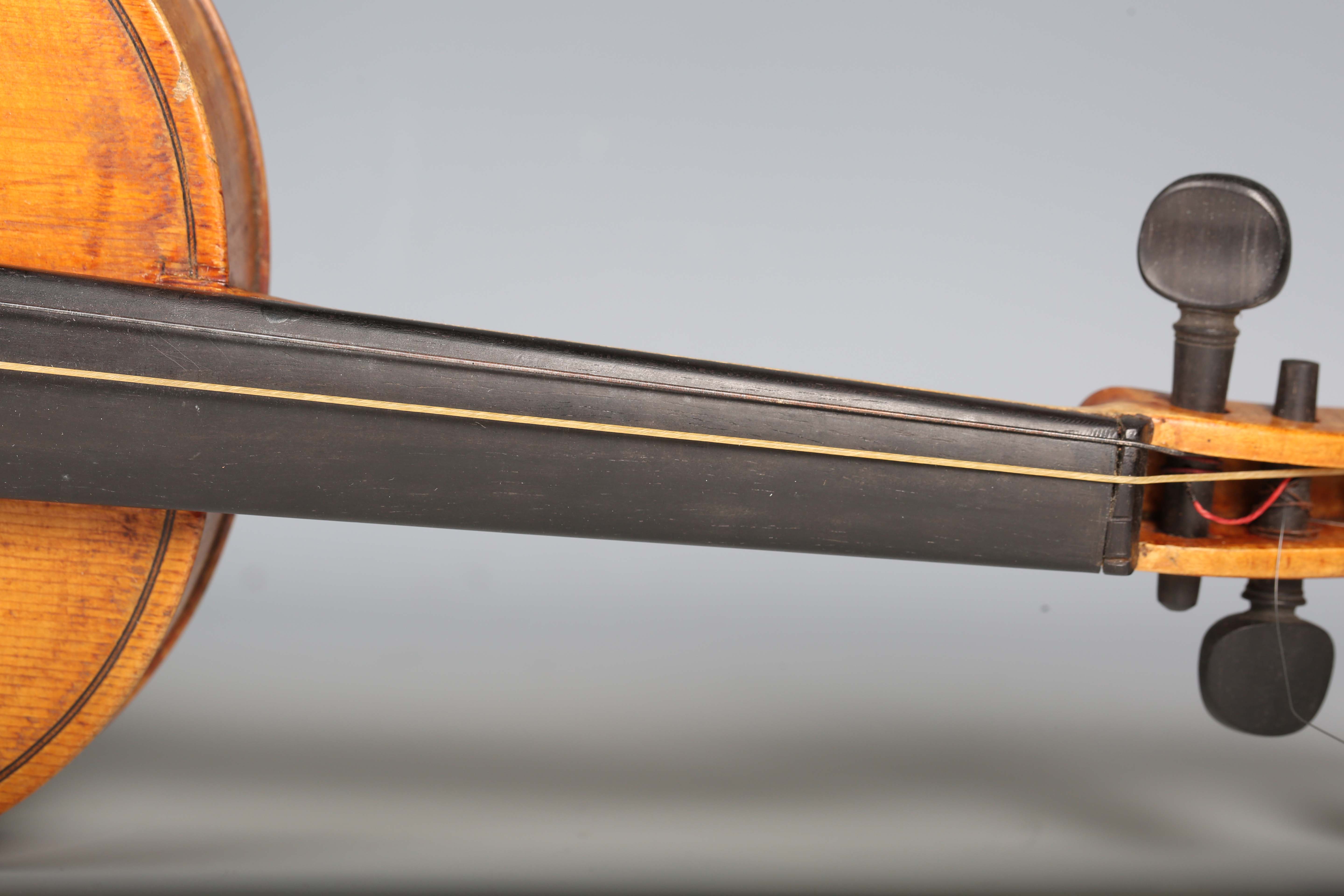 A violin with two-piece back, bearing interior label indistinctly inscribed 'G.A. How 1914', - Image 28 of 53