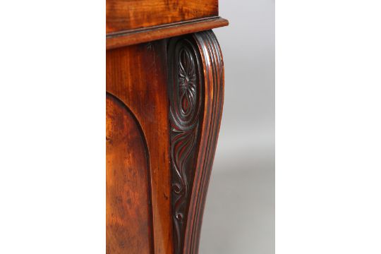 A Regency mahogany chiffonier, the shelf back and single frieze drawer above a pair of arched - Image 6 of 13