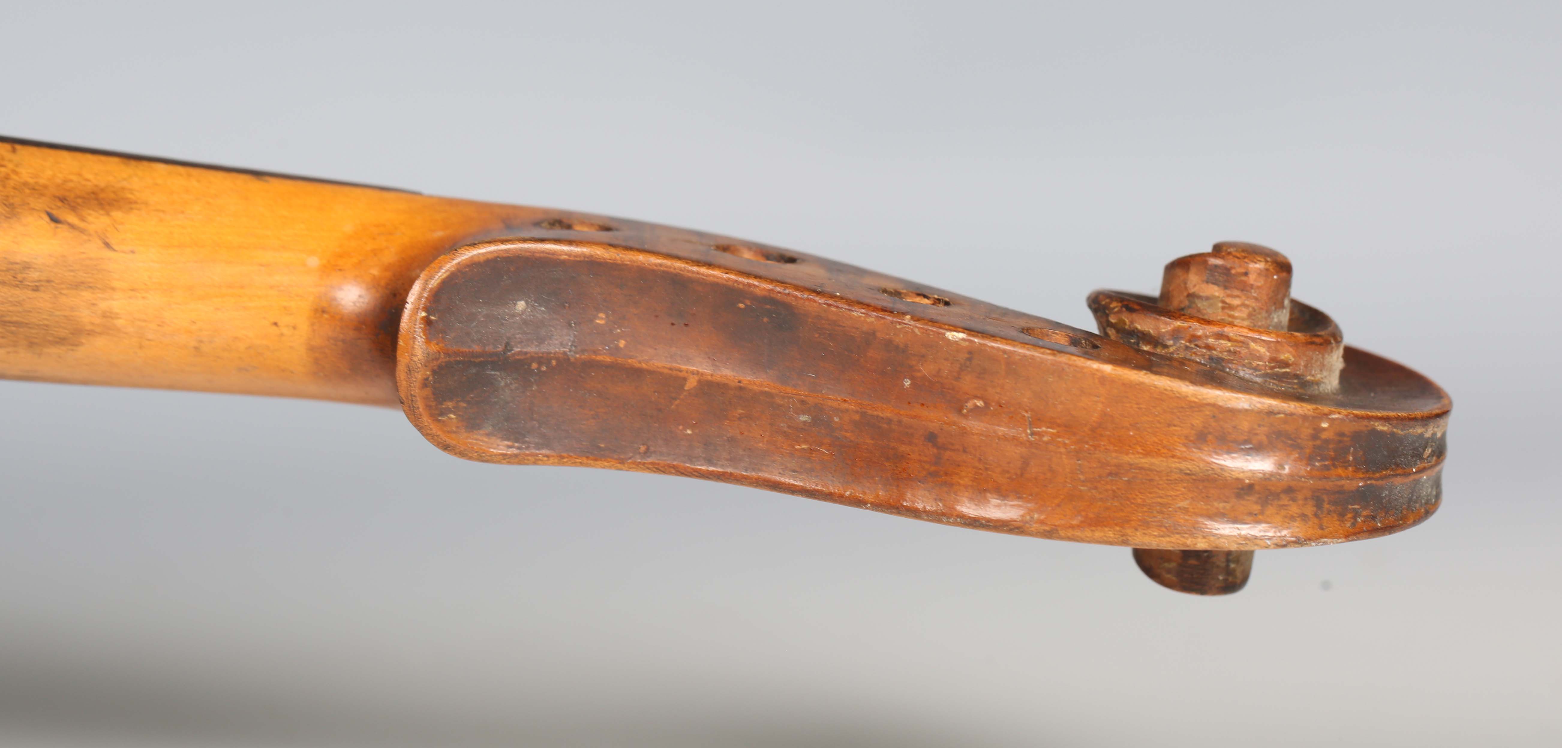 A violin with two-piece back, bearing interior label indistinctly inscribed 'G.A. How 1914', - Image 34 of 53