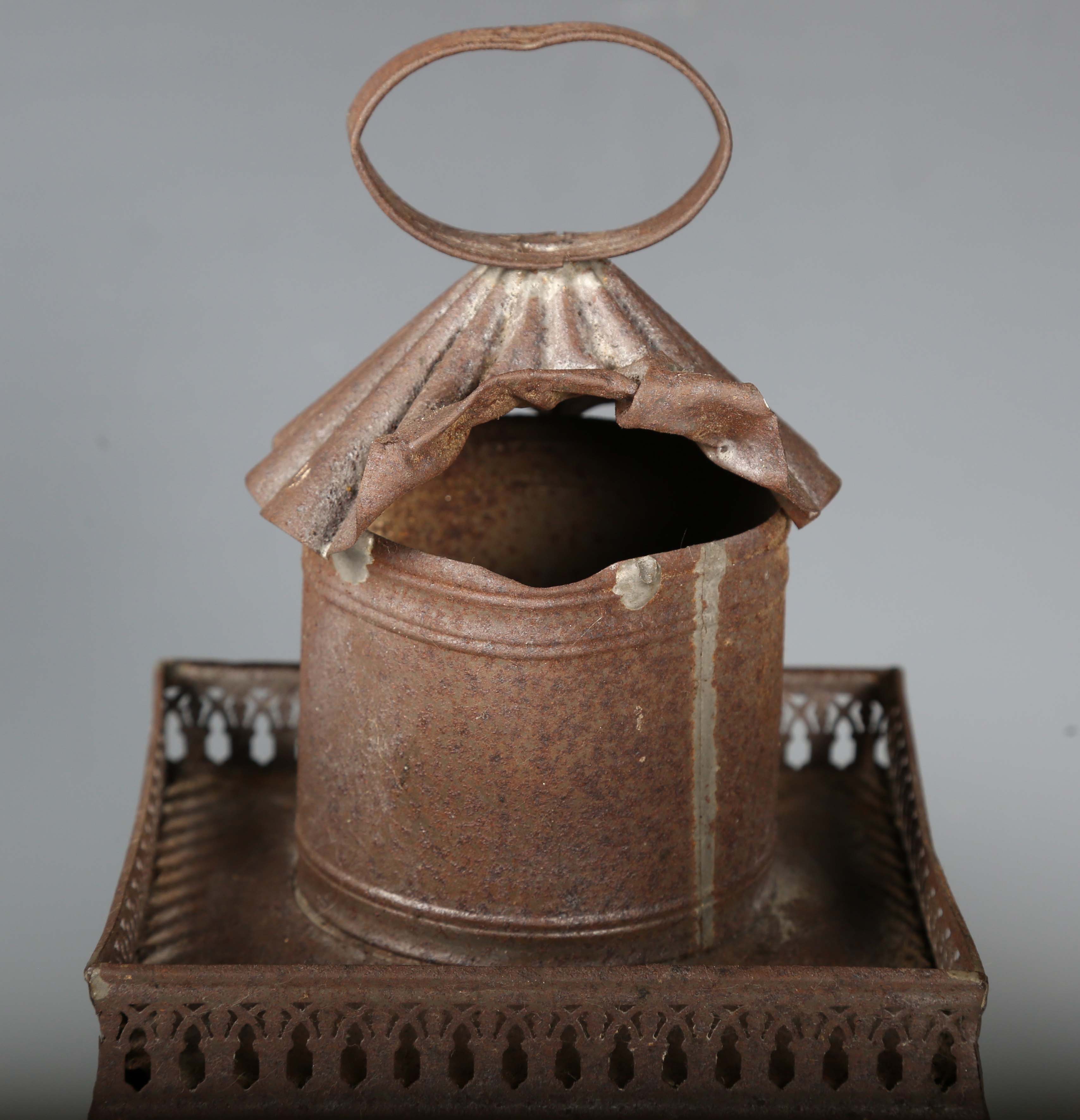 A 19th century French tin magic lantern, probably by Lapierre, height 35cm.Buyer’s Premium 29.4% ( - Image 8 of 19