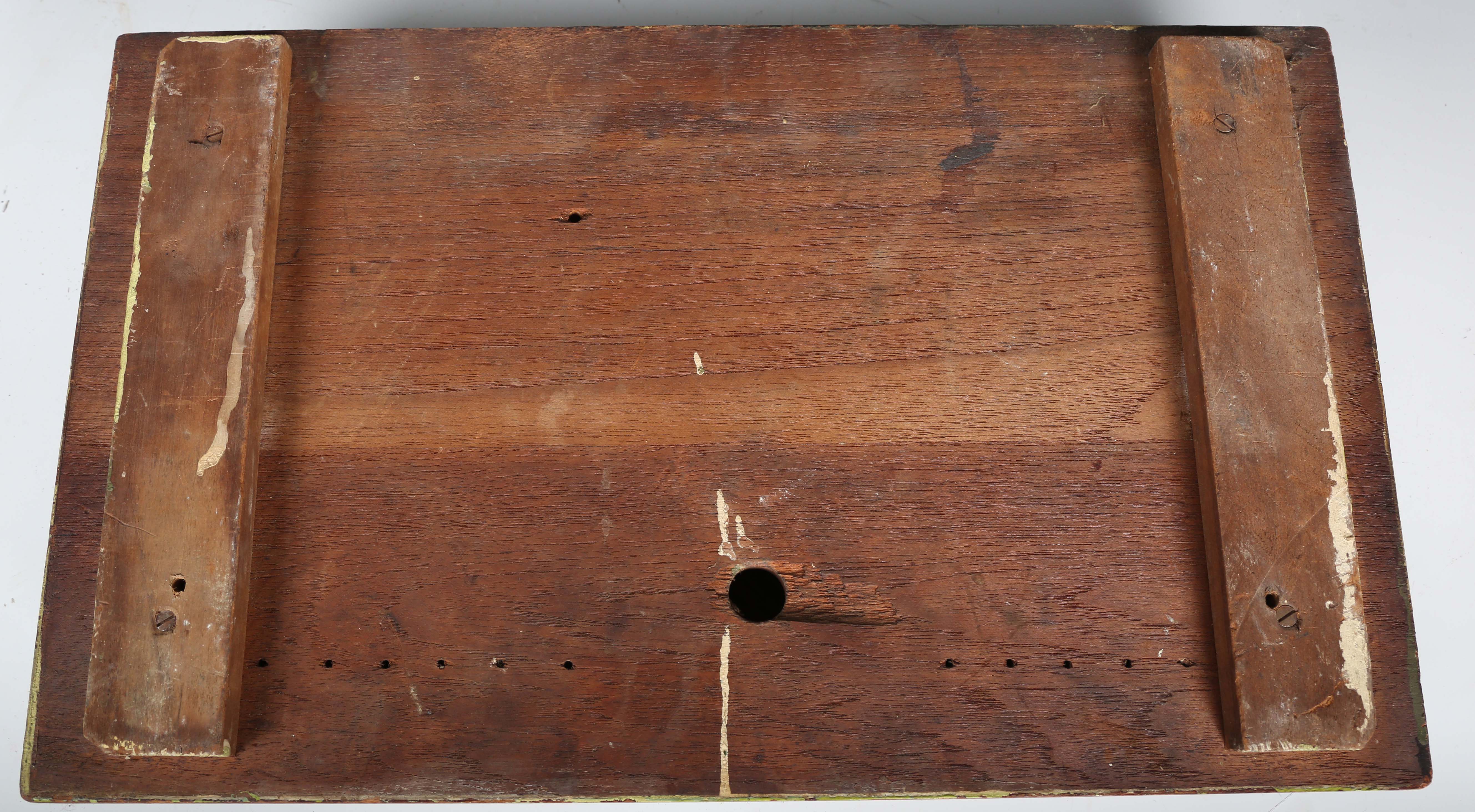 An early/mid-20th century walnut cased servants' room indicator by P. Dalmon & Sons, Worthing, width - Image 2 of 4