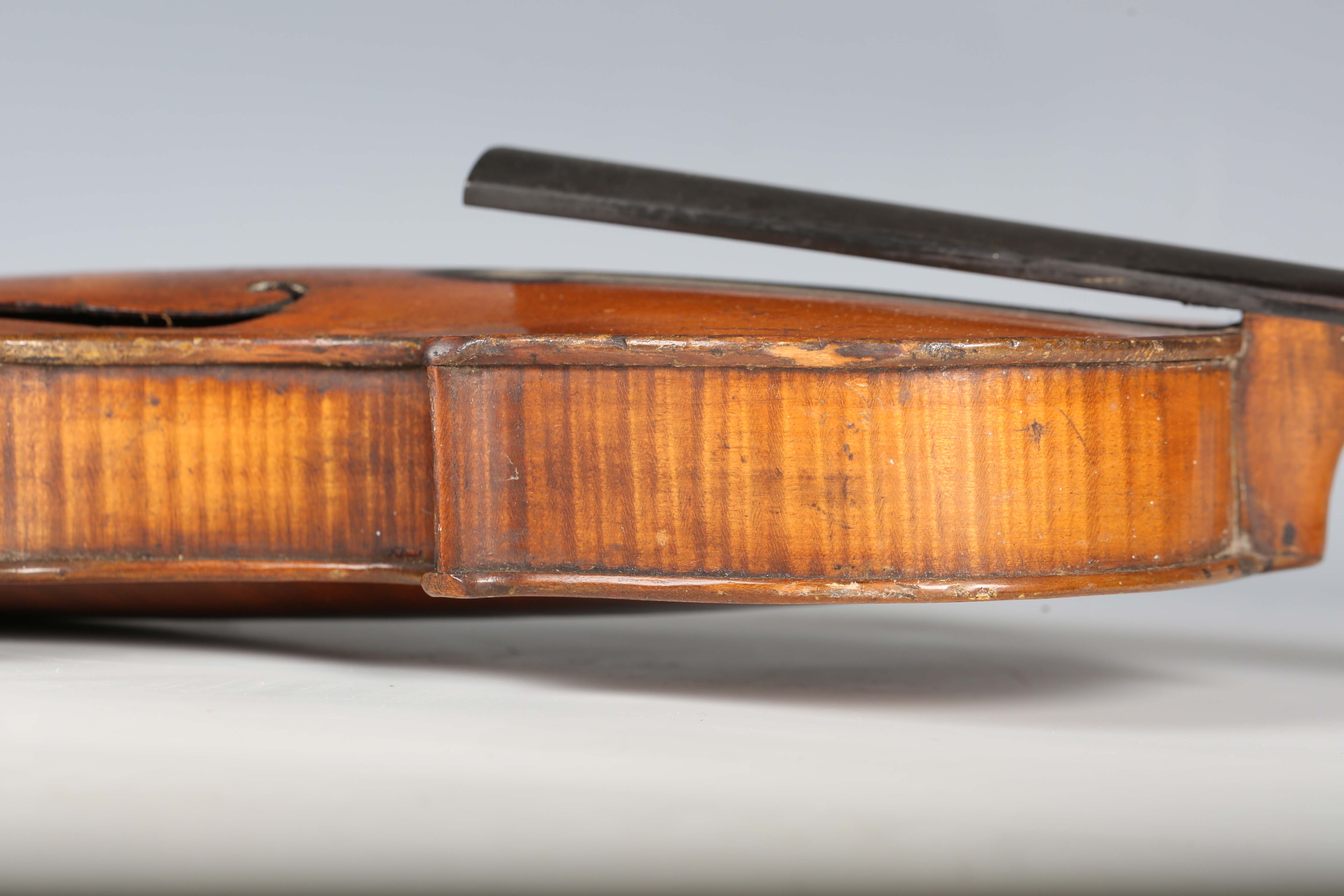 A violin with two-piece back, bearing interior label indistinctly inscribed 'G.A. How 1914', - Image 38 of 53