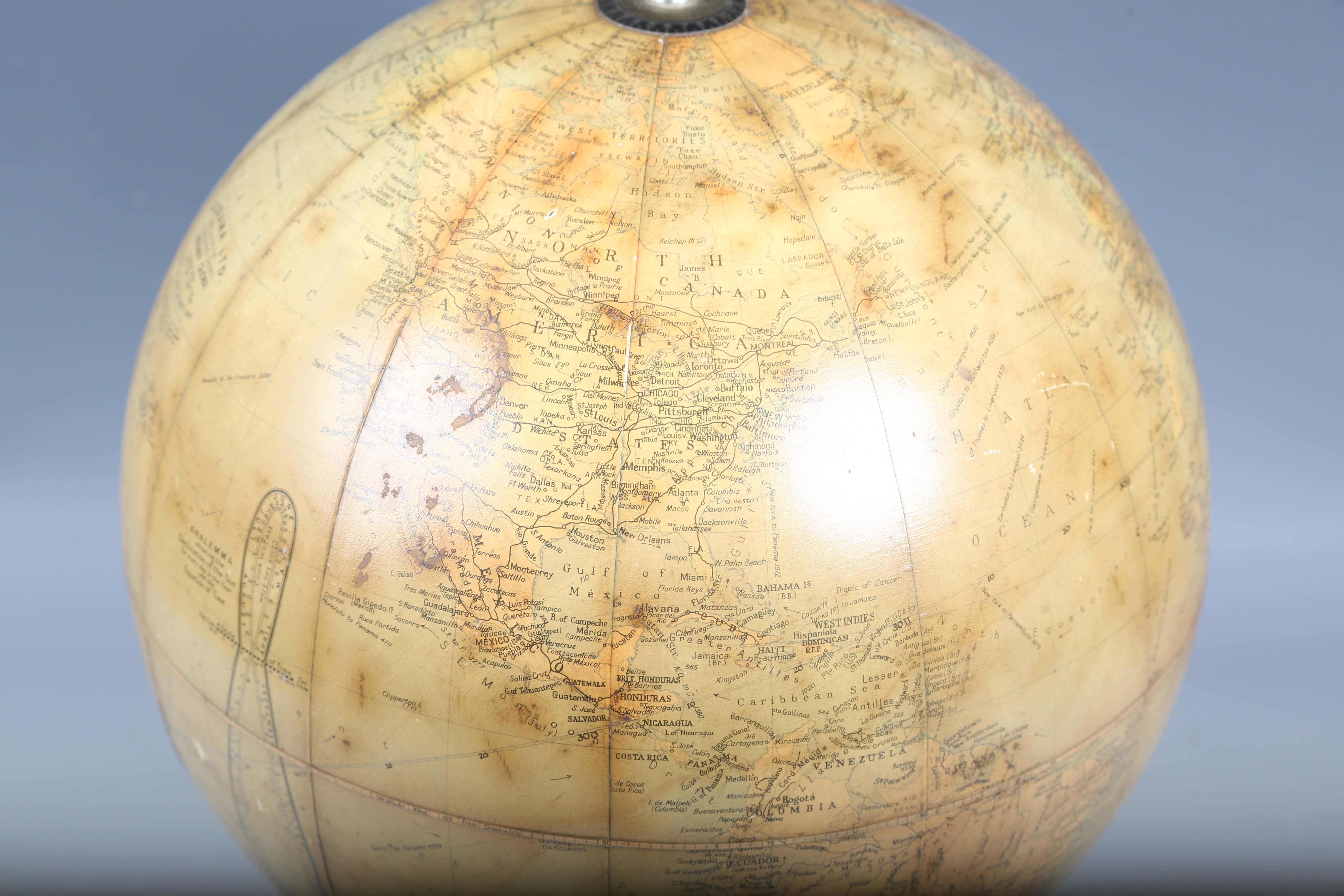 A mid-20th century Georama Ltd library globe, detailed 'Specialists in Illuminated Globes', diameter - Image 10 of 11