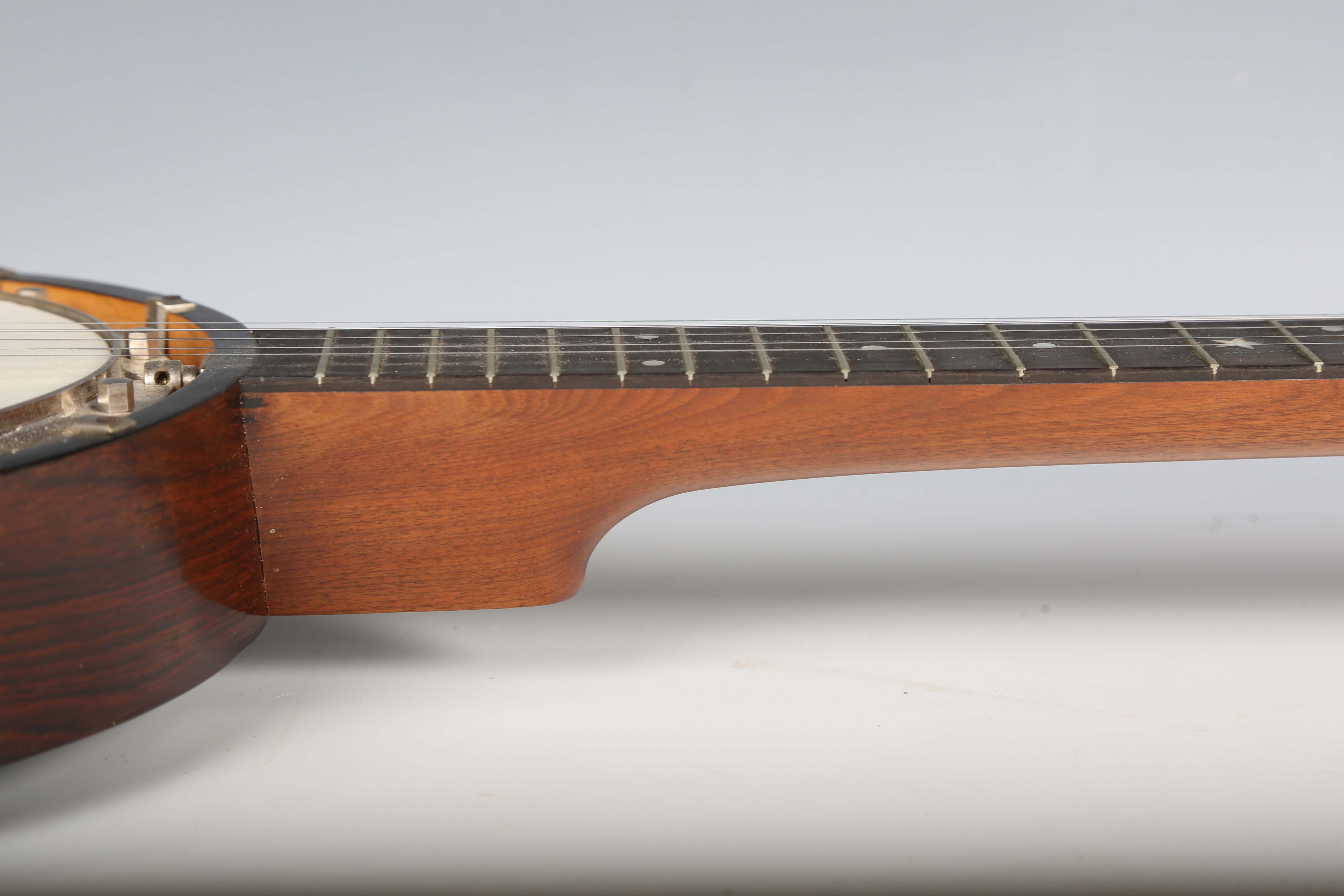 An early 20th century five-string banjo by Butler, Haymarket, London, length 90cm, cased.Buyer’s - Image 13 of 26