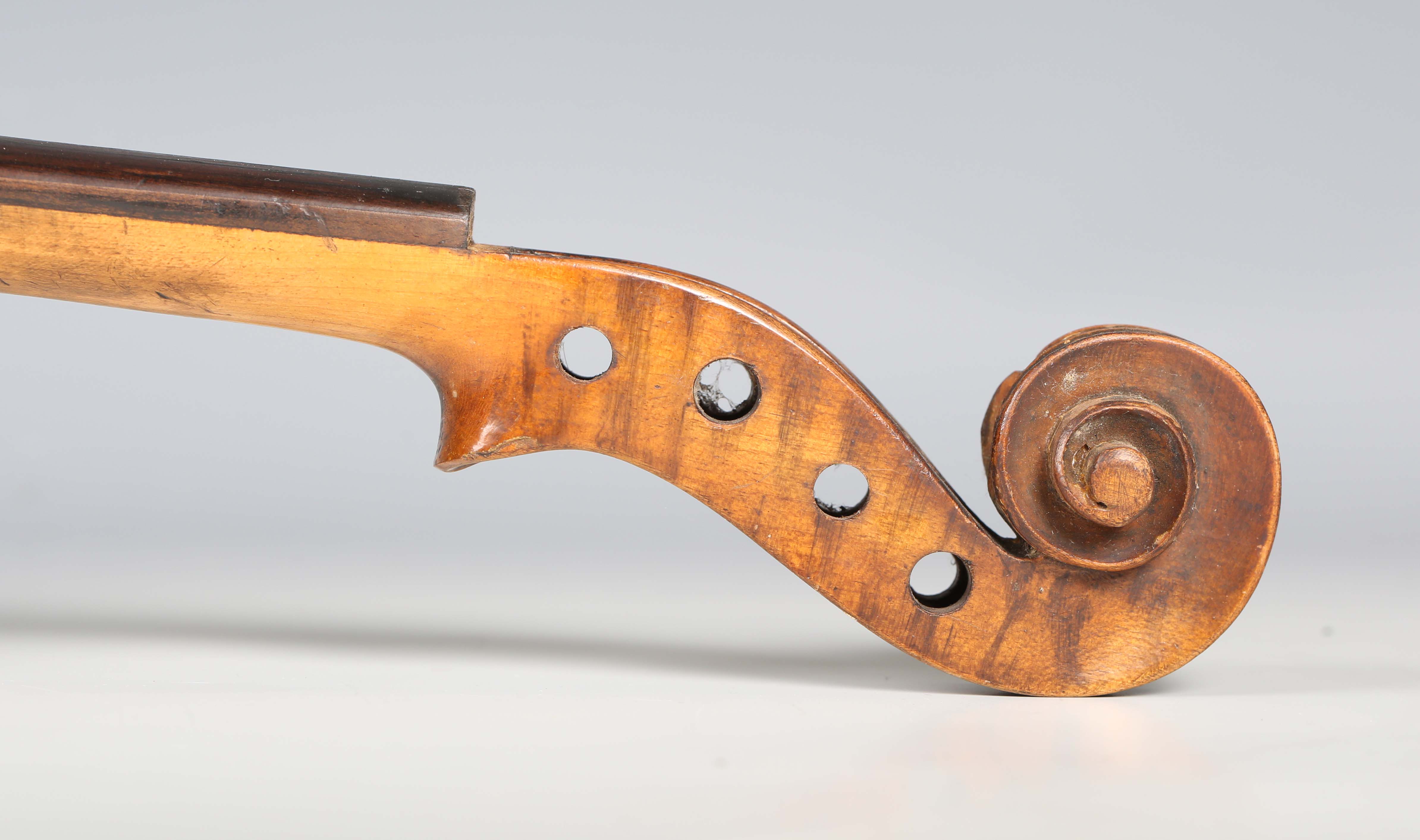 A violin with two-piece back, bearing interior label indistinctly inscribed 'G.A. How 1914', - Image 40 of 53