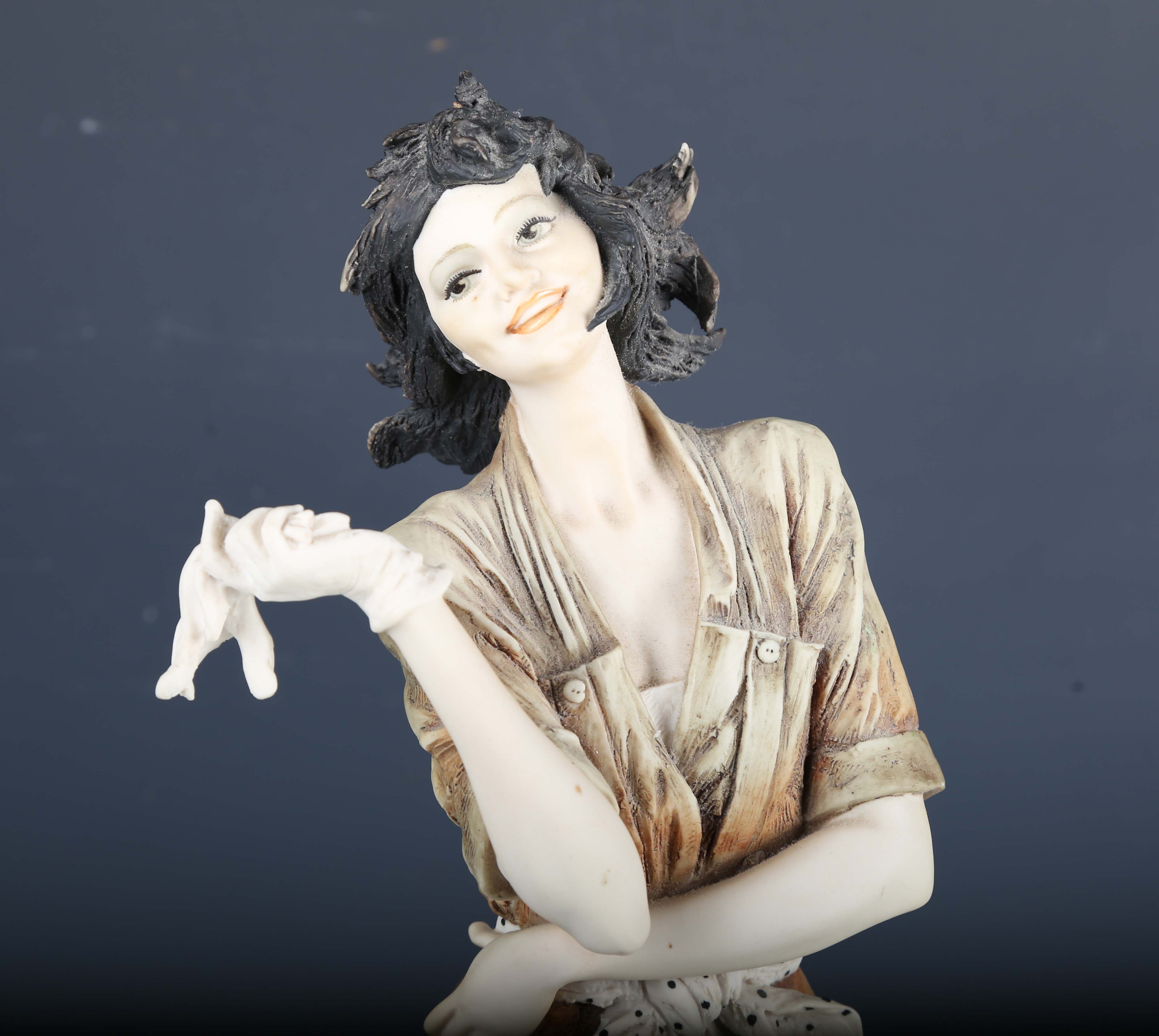 A group of three modern Italian resin figures by Florence, including 'The Happy Fiddler', height - Image 27 of 27