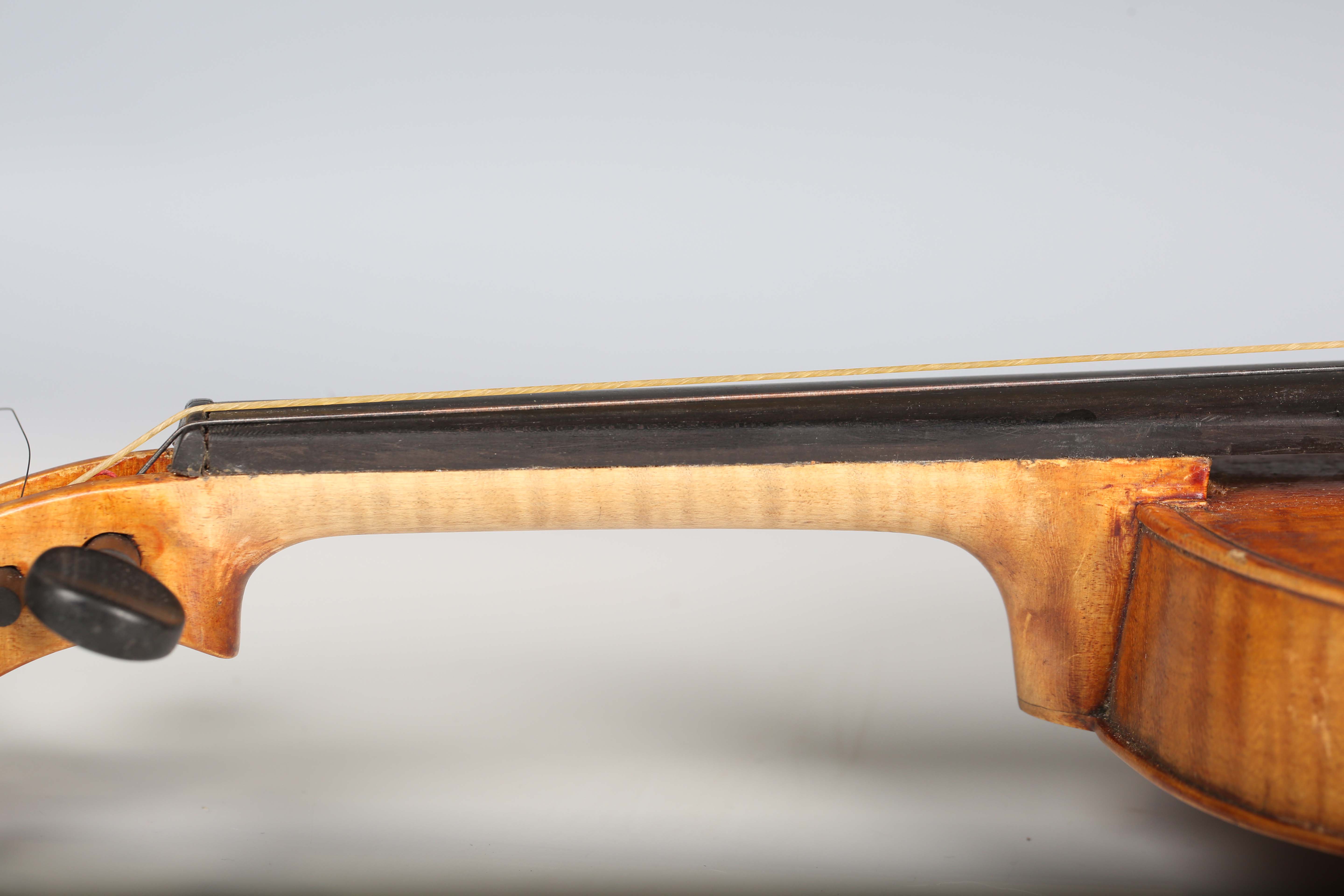 A violin with two-piece back, bearing interior label indistinctly inscribed 'G.A. How 1914', - Image 17 of 53