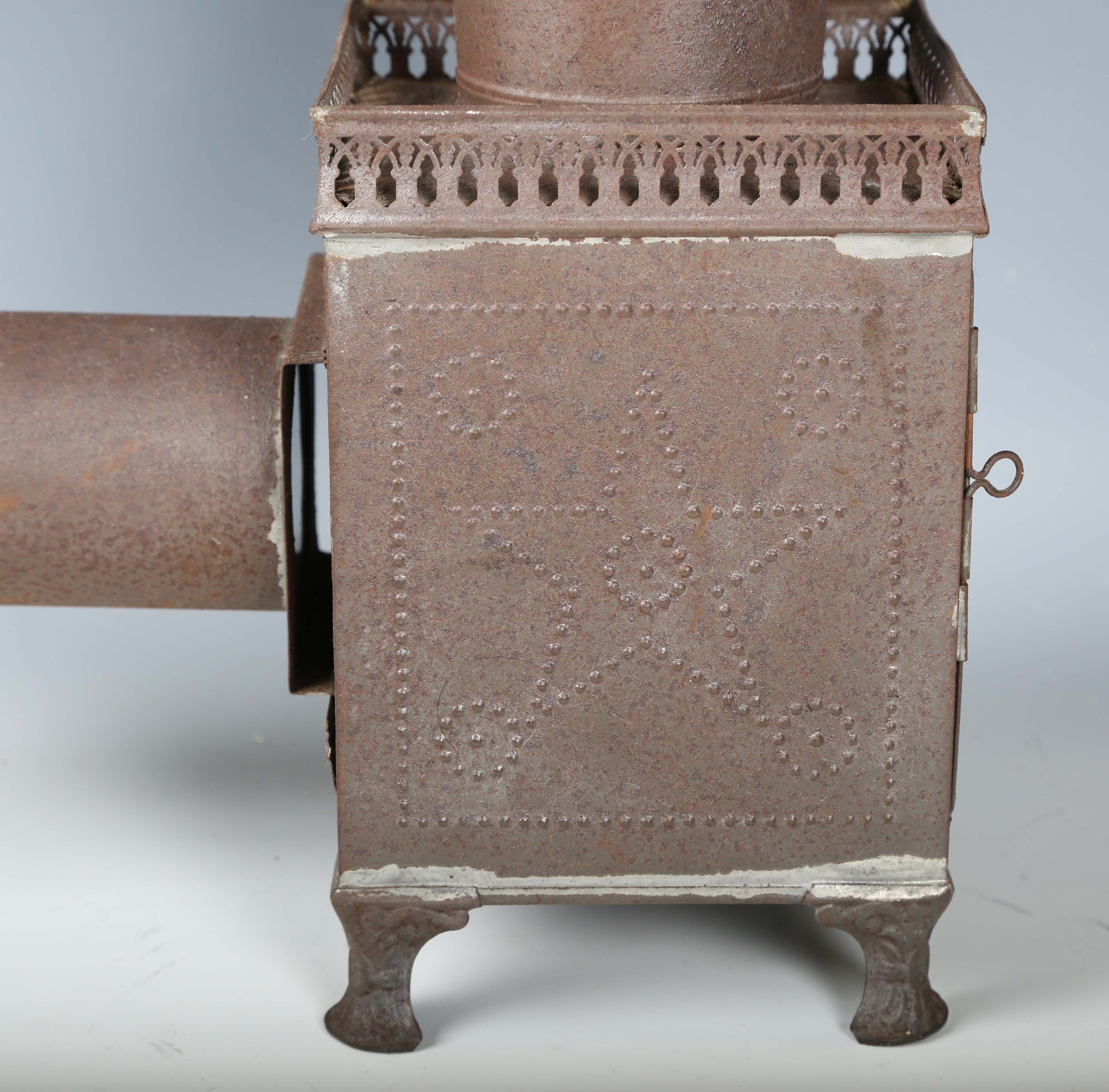 A 19th century French tin magic lantern, probably by Lapierre, height 35cm.Buyer’s Premium 29.4% ( - Image 11 of 19