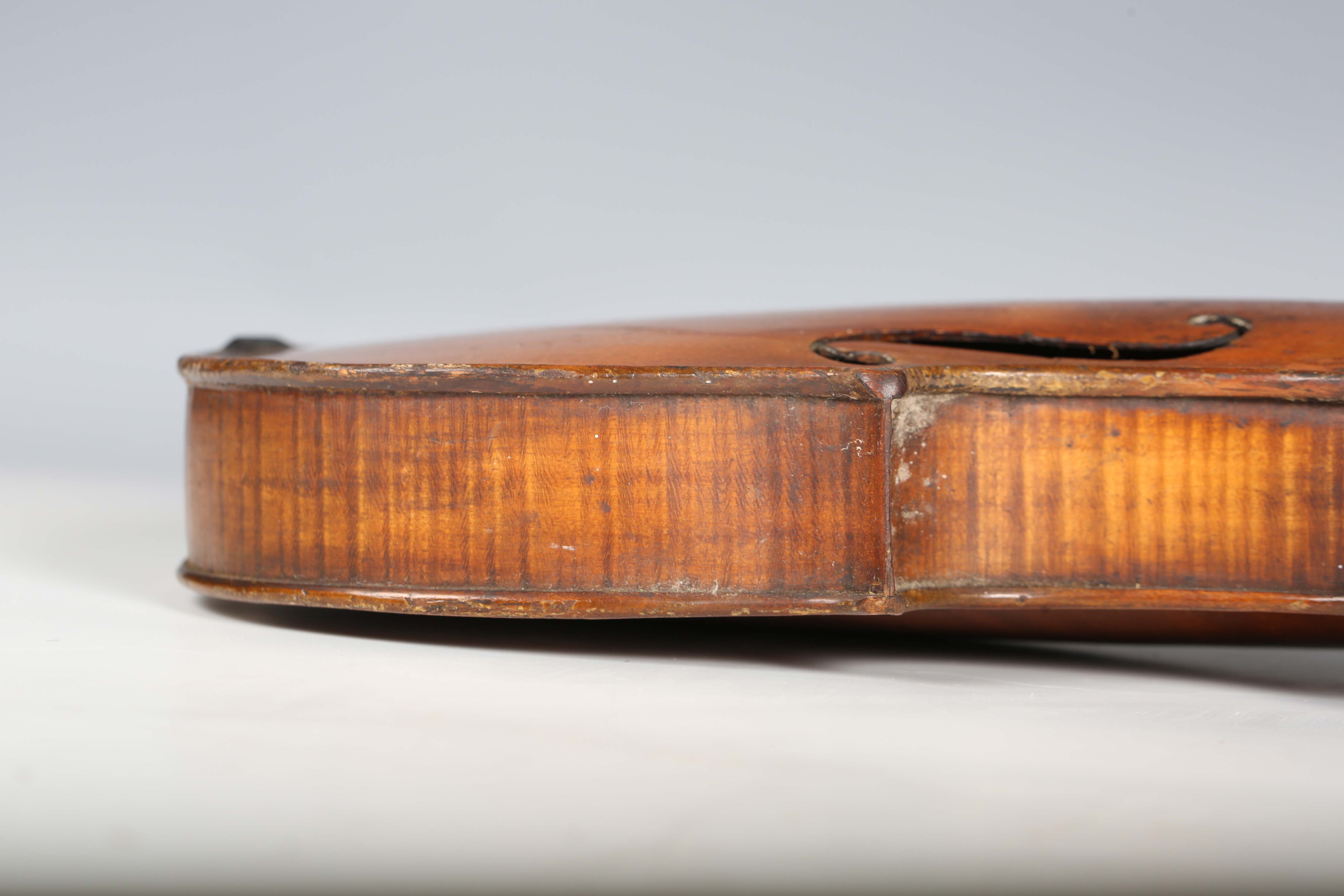 A violin with two-piece back, bearing interior label indistinctly inscribed 'G.A. How 1914', - Image 37 of 53