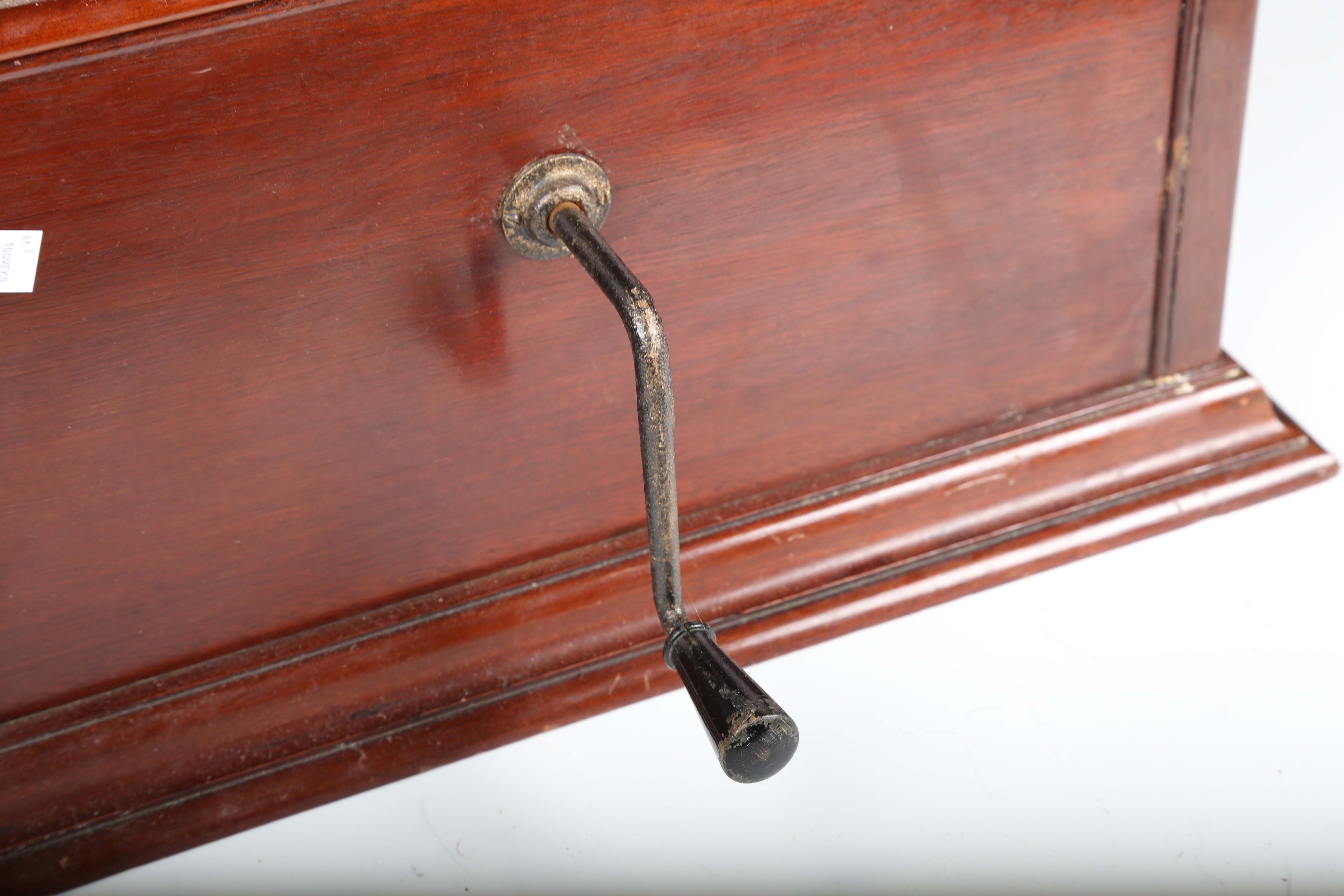 An early 20th century mahogany cased 'Cliftophone' gramophone with gilt finished fittings, width - Image 3 of 15