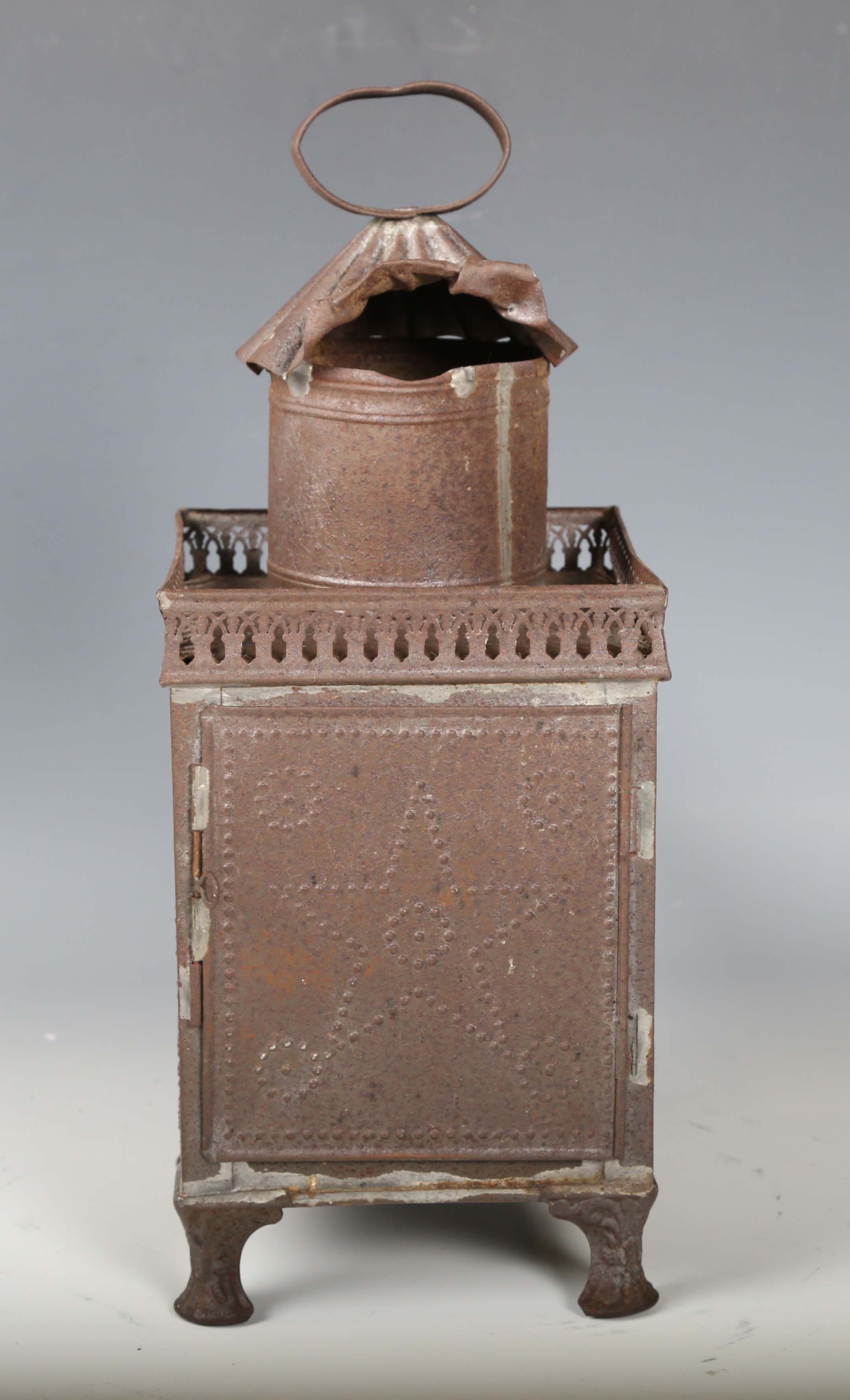 A 19th century French tin magic lantern, probably by Lapierre, height 35cm.Buyer’s Premium 29.4% ( - Image 9 of 19