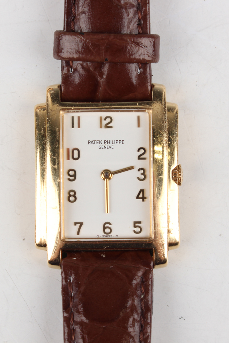 A Patek Philippe Gondolo 18ct gold lady's wristwatch, Ref. 4824, with signed jewelled E15 caliber