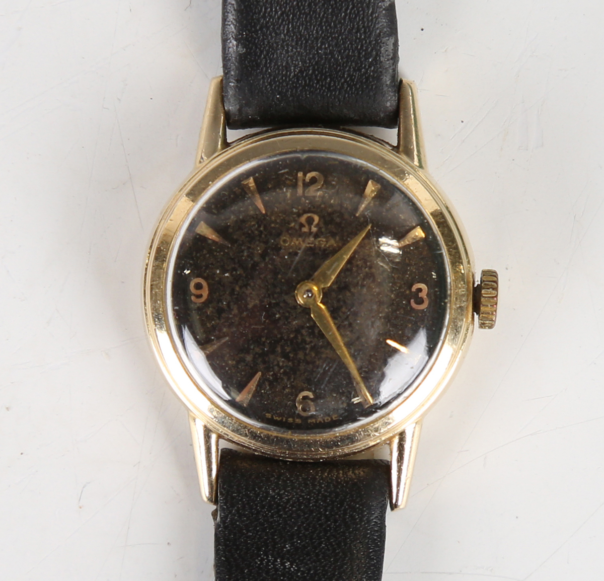 An Omega gilt metal circular cased lady's wristwatch, circa 1958, with signed jewelled 244 caliber - Image 7 of 7