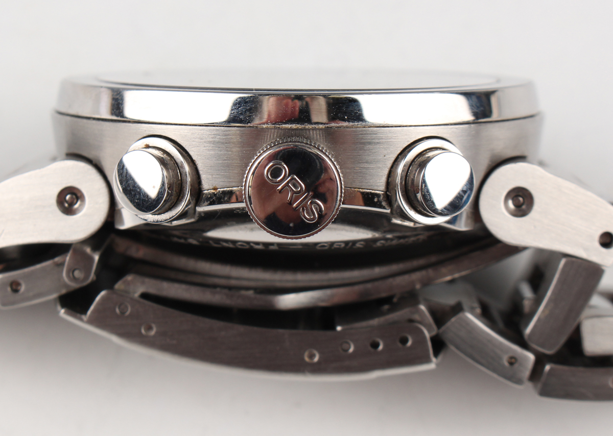 An Oris Williams F1 Team Chronograph Automatic stainless steel gentleman's bracelet wristwatch, Ref. - Image 4 of 6