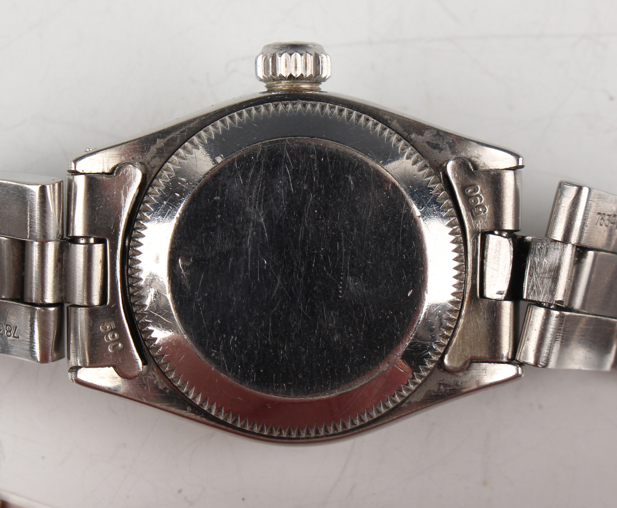 A Rolex Oyster Perpetual Lady Date stainless steel lady's bracelet wristwatch, Ref. 6516, with - Image 4 of 8