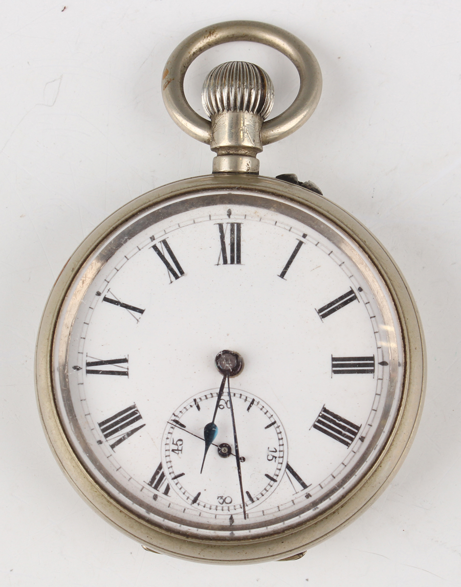 A silver cased keywind open-faced gentleman's pocket watch, the gilt fusee movement with lever - Image 10 of 18
