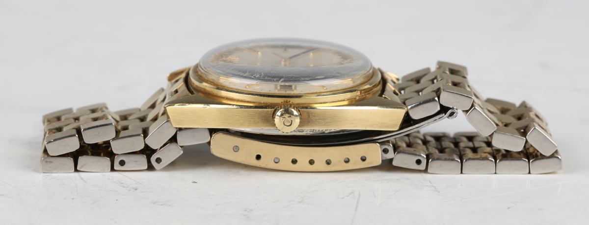 An Omega Automatic Constellation gilt metal fronted and steel backed gentleman's bracelet - Image 2 of 6