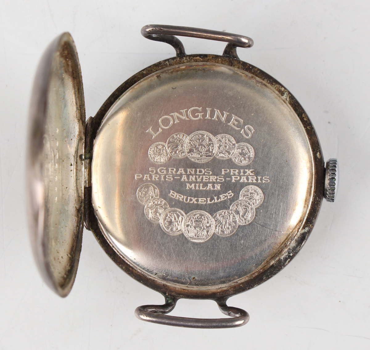 A silver cased keywind open-faced gentleman's pocket watch, the gilt fusee movement with lever - Image 7 of 18