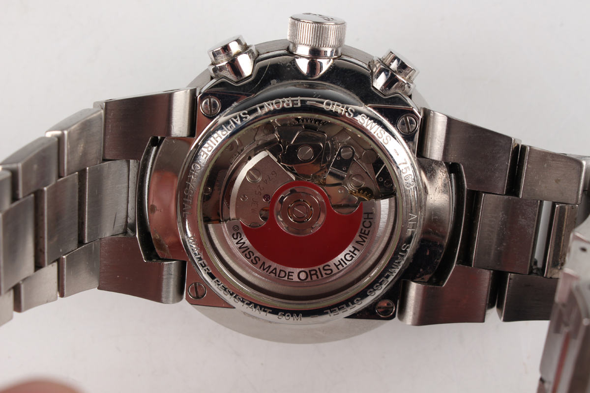 An Oris Williams F1 Team Chronograph Automatic stainless steel gentleman's bracelet wristwatch, Ref. - Image 6 of 6