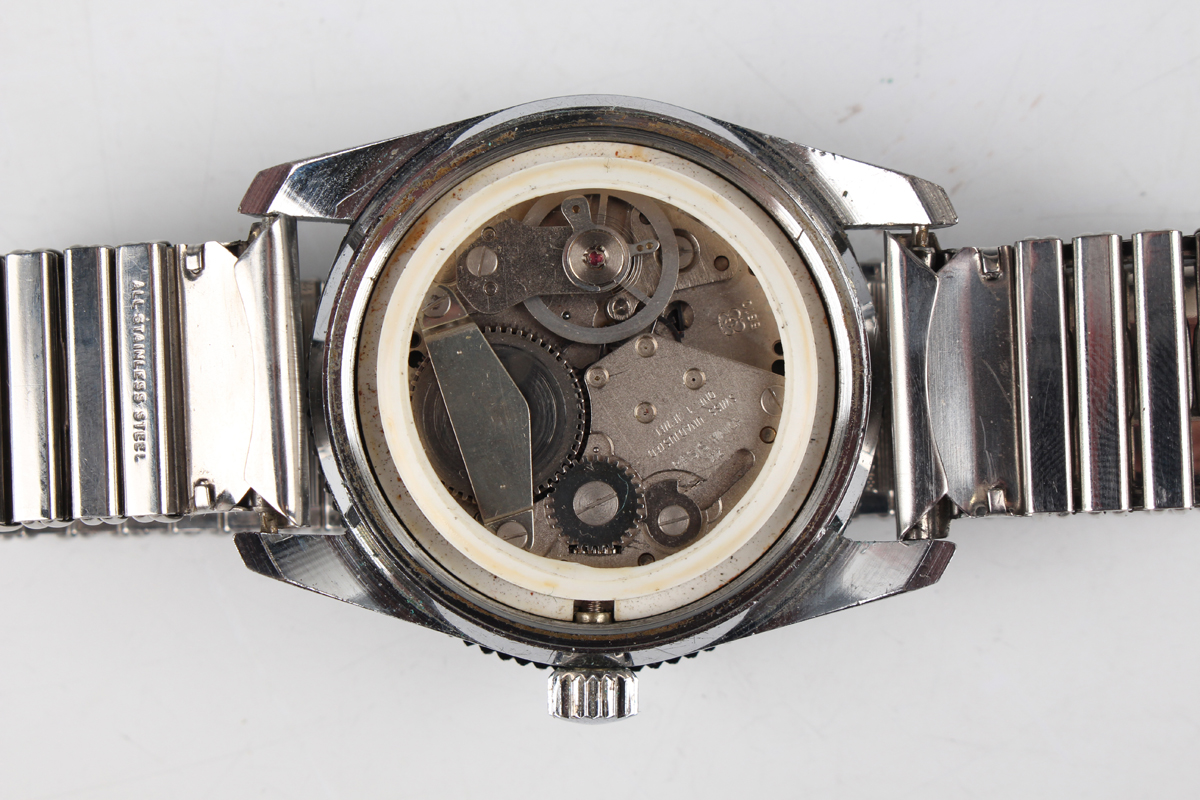 An Orion steel backed diver's style gentleman's wristwatch with unsigned E.B. movement, the signed - Image 14 of 15