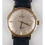 An Omega Automatic Seamaster De Ville gilt metal fronted and steel backed gentleman's wristwatch,