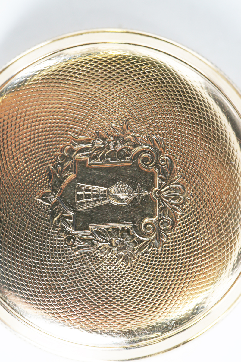 An American 14ct gold keyless wind hunting cased gentleman's pocket watch, the gilt three-quarter - Image 4 of 16