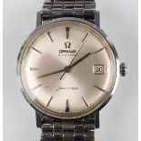 An Omega Seamaster Automatic steel cased gentleman's wristwatch, the signed silvered dial with baton