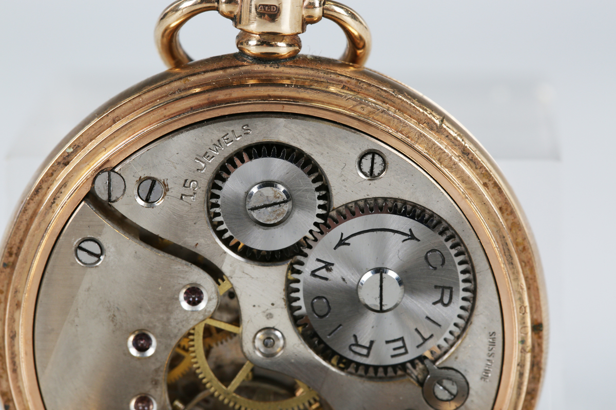 A 9ct gold keyless wind half hunting cased gentleman's pocket watch, the jewelled movement - Image 5 of 10