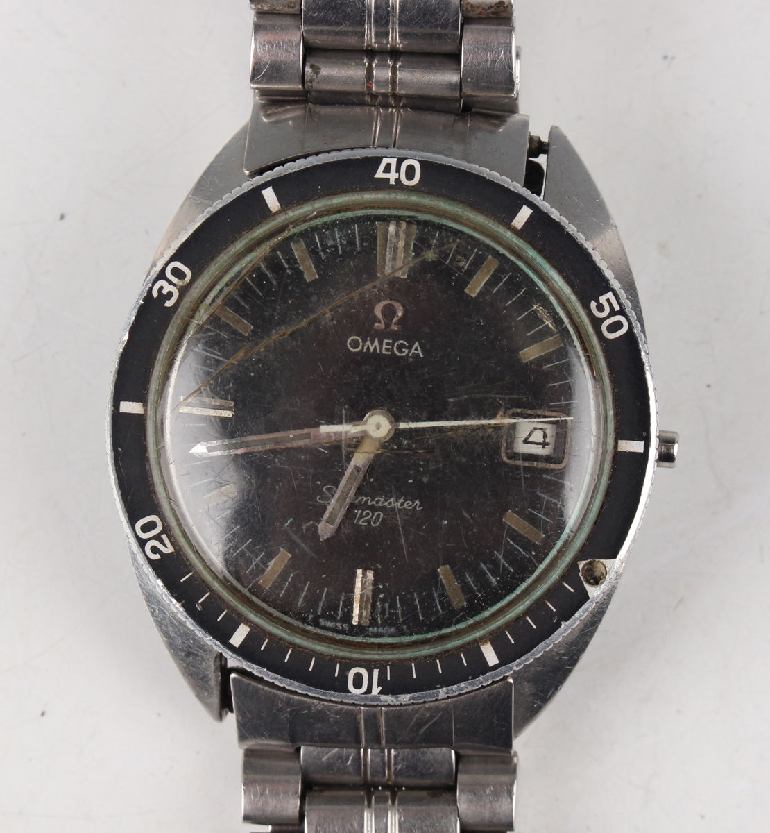 An Omega Seamaster 120 stainless steel gentleman's bracelet wristwatch, circa 1967, the signed