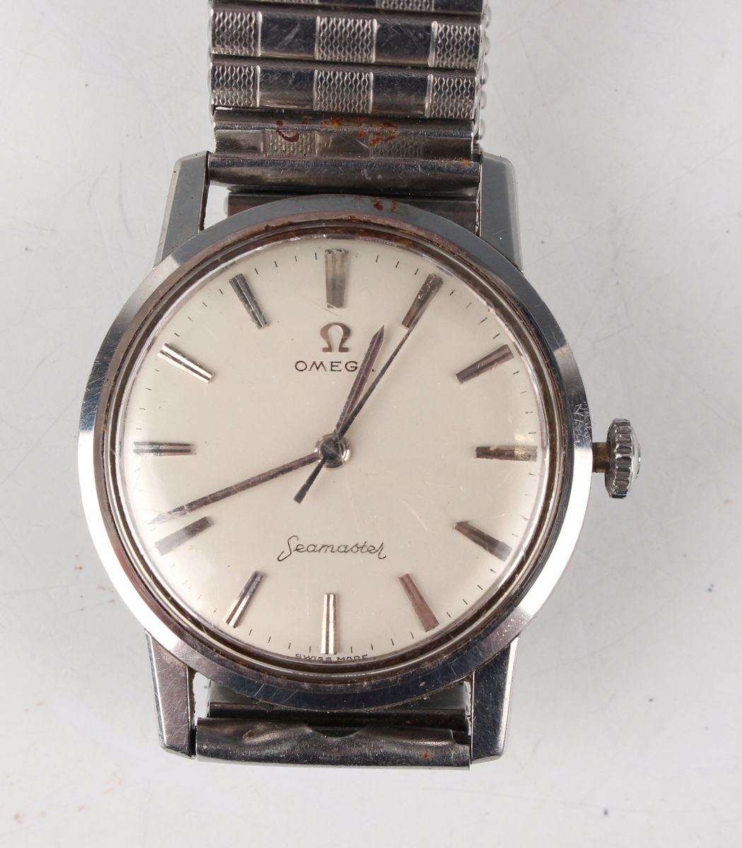 An Omega Seamaster stainless steel cased gentleman's wristwatch, circa 1961, the signed jewelled 600 - Image 11 of 11