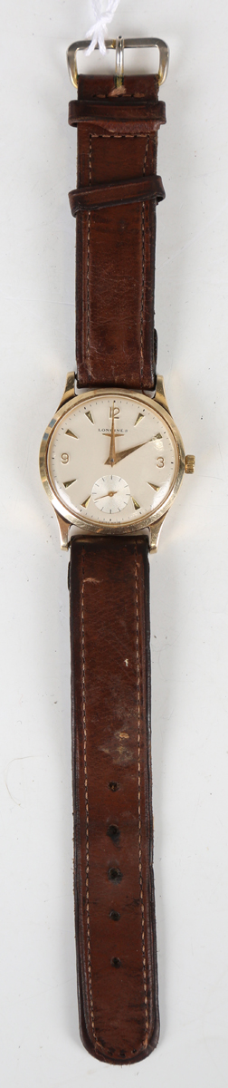 A Longines 9ct gold circular cased gentleman's wristwatch, circa 1966, the signed jewelled 30L - Image 4 of 6