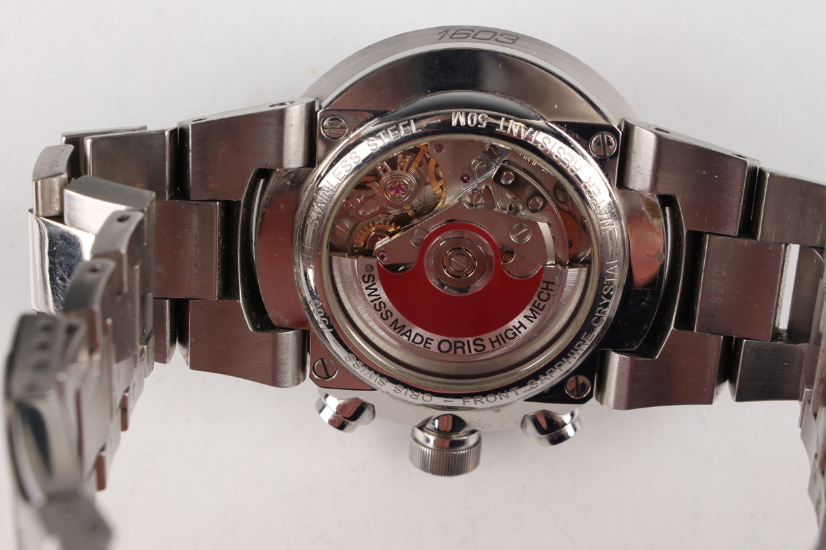 An Oris Williams F1 Team Chronograph Automatic stainless steel gentleman's bracelet wristwatch, Ref. - Image 5 of 6