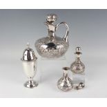A George V silver baluster sugar caster, London 1913 by Robert Stebbings, weight 111.4g, height