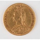 A Victoria Jubilee Head sovereign 1887, Melbourne Mint.Buyer’s Premium 29.4% (including VAT @ 20%)
