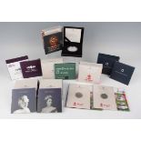 A group of Elizabeth II Royal Mint silver proof collectors' editions coins, including FA Cup,