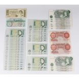 A collection of mixed banknotes, including some one pound consecutive runs.Buyer’s Premium 29.4% (