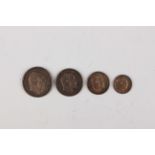 An Edward VII four-coin Maundy set 1903.Buyer’s Premium 29.4% (including VAT @ 20%) of the hammer