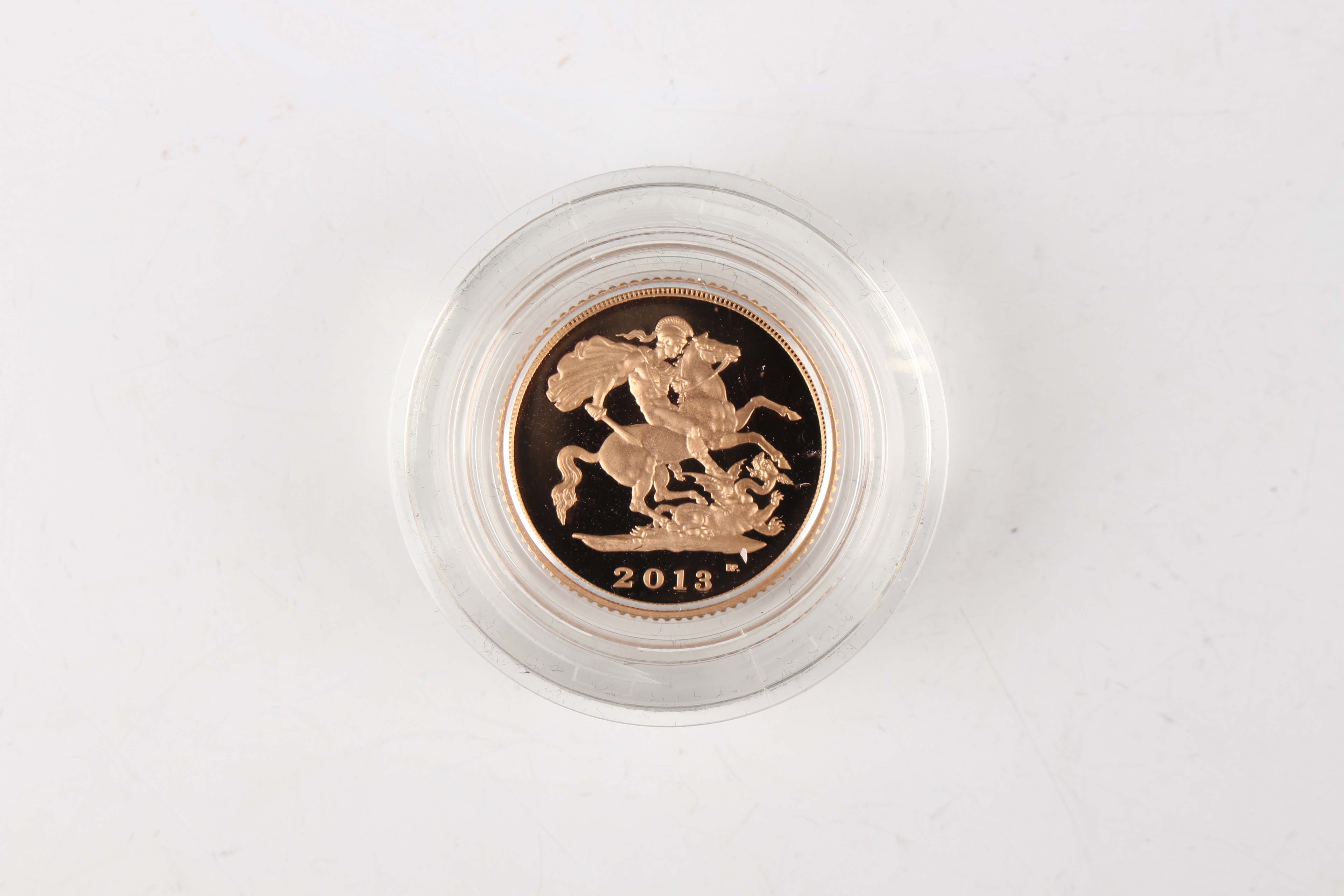 An Elizabeth II Royal Mint sovereign four-coin set 2013 commemorating the 60th Anniversary of the - Image 5 of 9