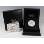 An Elizabeth II Royal Mint Official London 2012 five-ounce silver proof ten pounds celebrating the