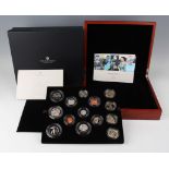 An Elizabeth II Royal Mint Making History fourteen-coin year-type set 2022, cased and boxed with