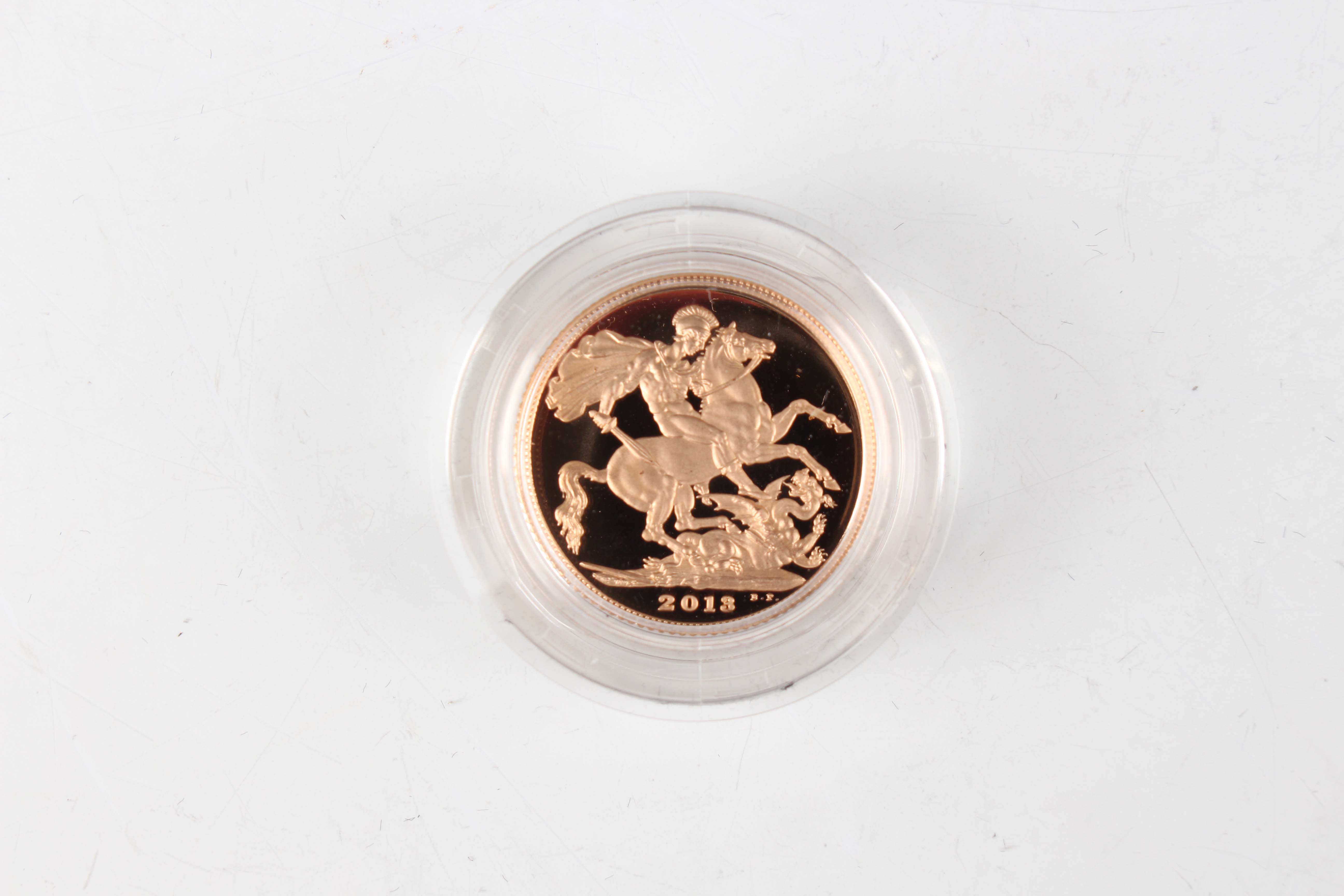 An Elizabeth II Royal Mint sovereign four-coin set 2013 commemorating the 60th Anniversary of the - Image 7 of 9