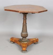 A late Regency/early Victorian parquetry specimen top centre table, probably by S. Jamar, the